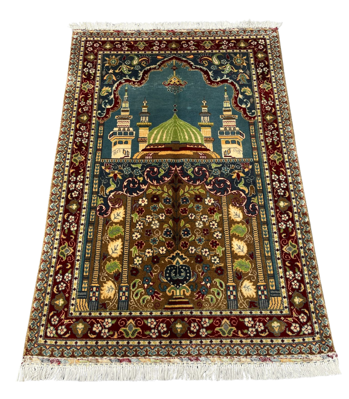 handmade prayer mat rug