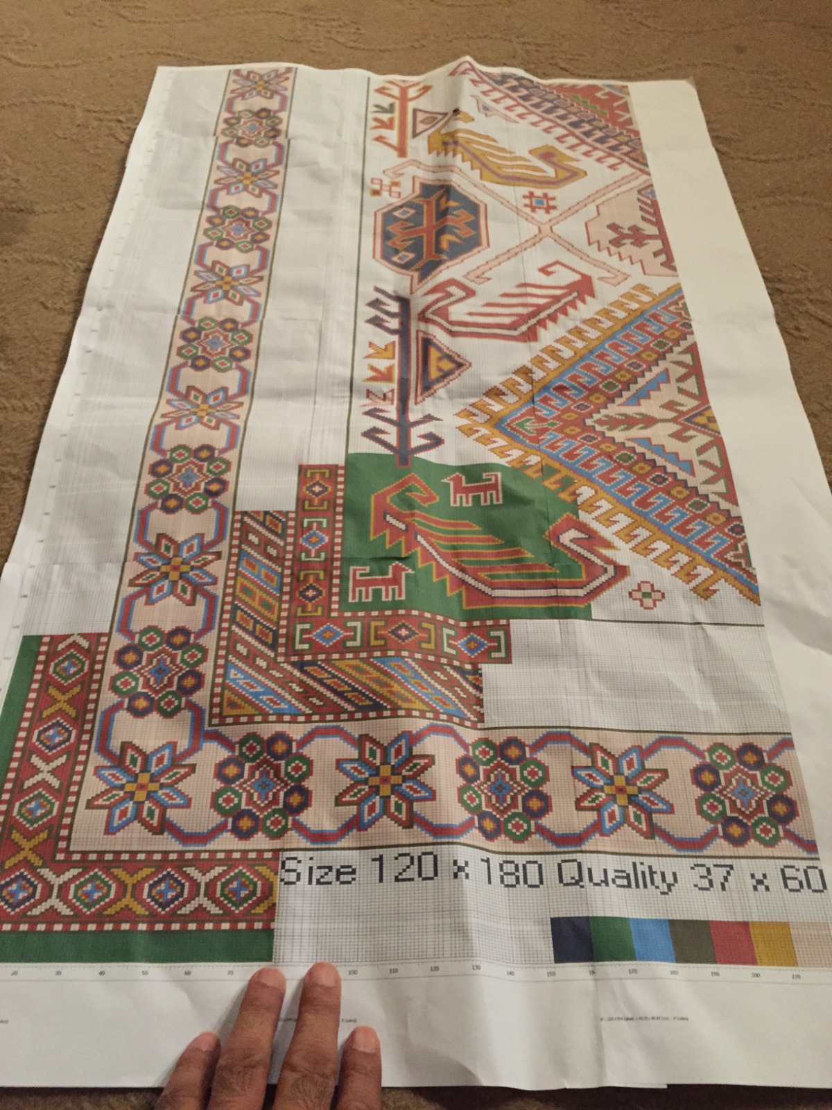 Machine made Floral Carpet